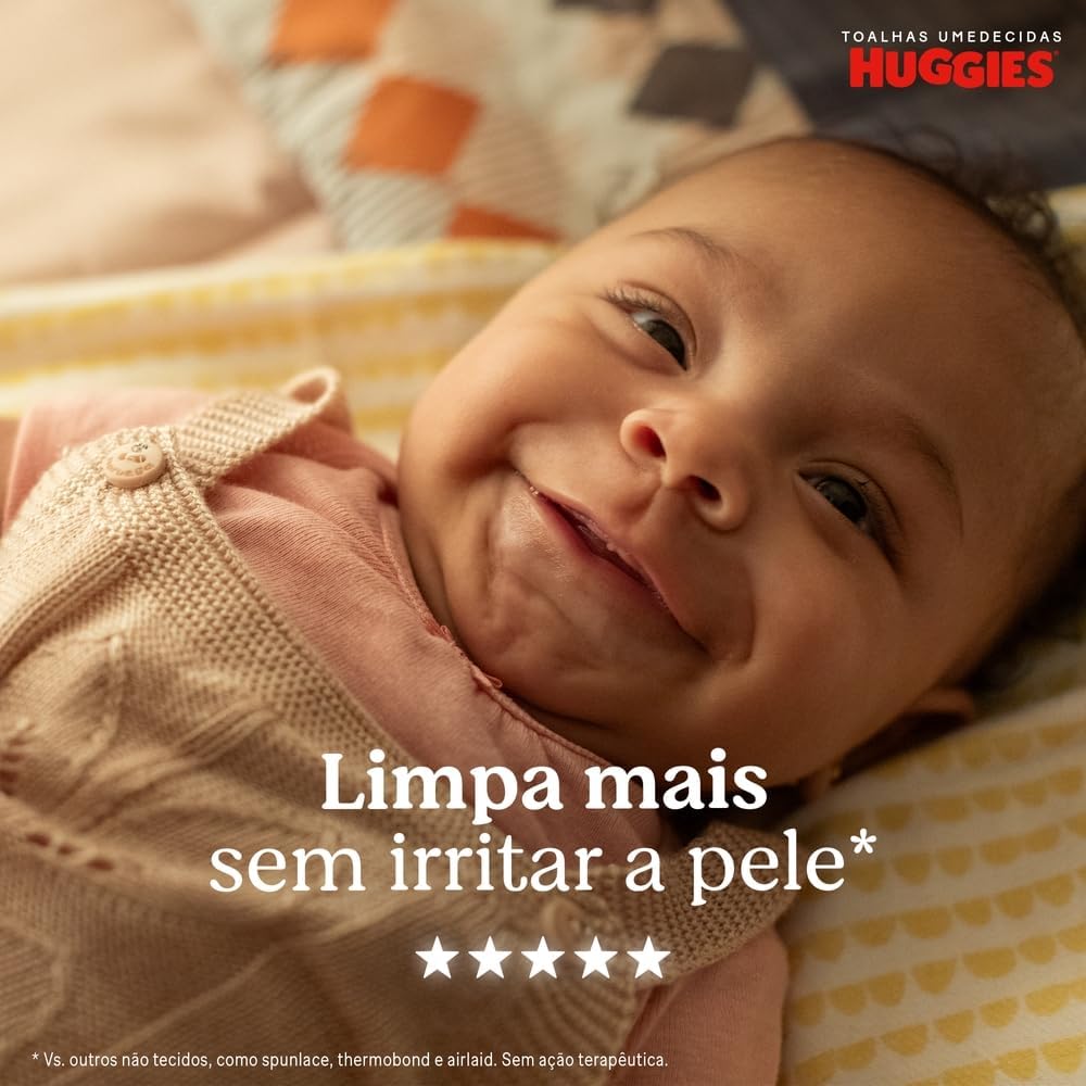 Lenços Umedecidos Huggies One & Done Leve 4 Pague 3 - 192 unidades, Huggies, Verde, pacote de 4