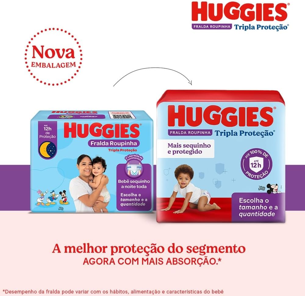 HUGGIES Fralda Tripla Prot. Roup. Xxg - 22Und