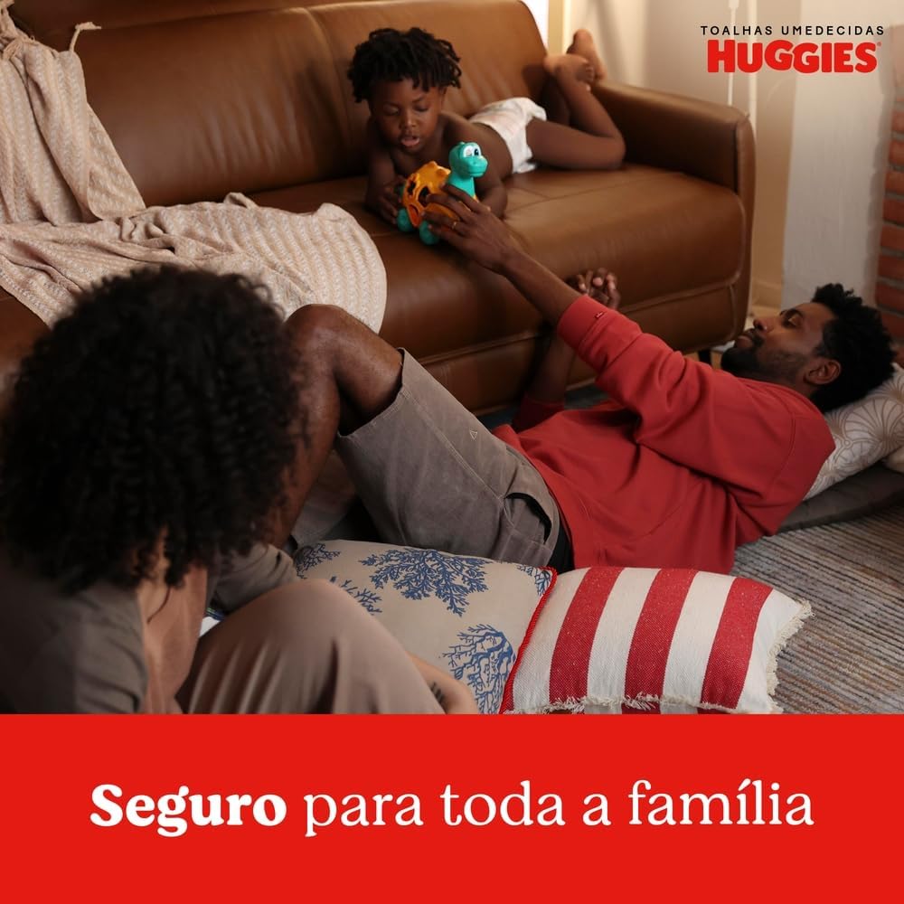 Lenços Umedecidos Huggies One & Done Leve 4 Pague 3 - 192 unidades, Huggies, Verde, pacote de 4