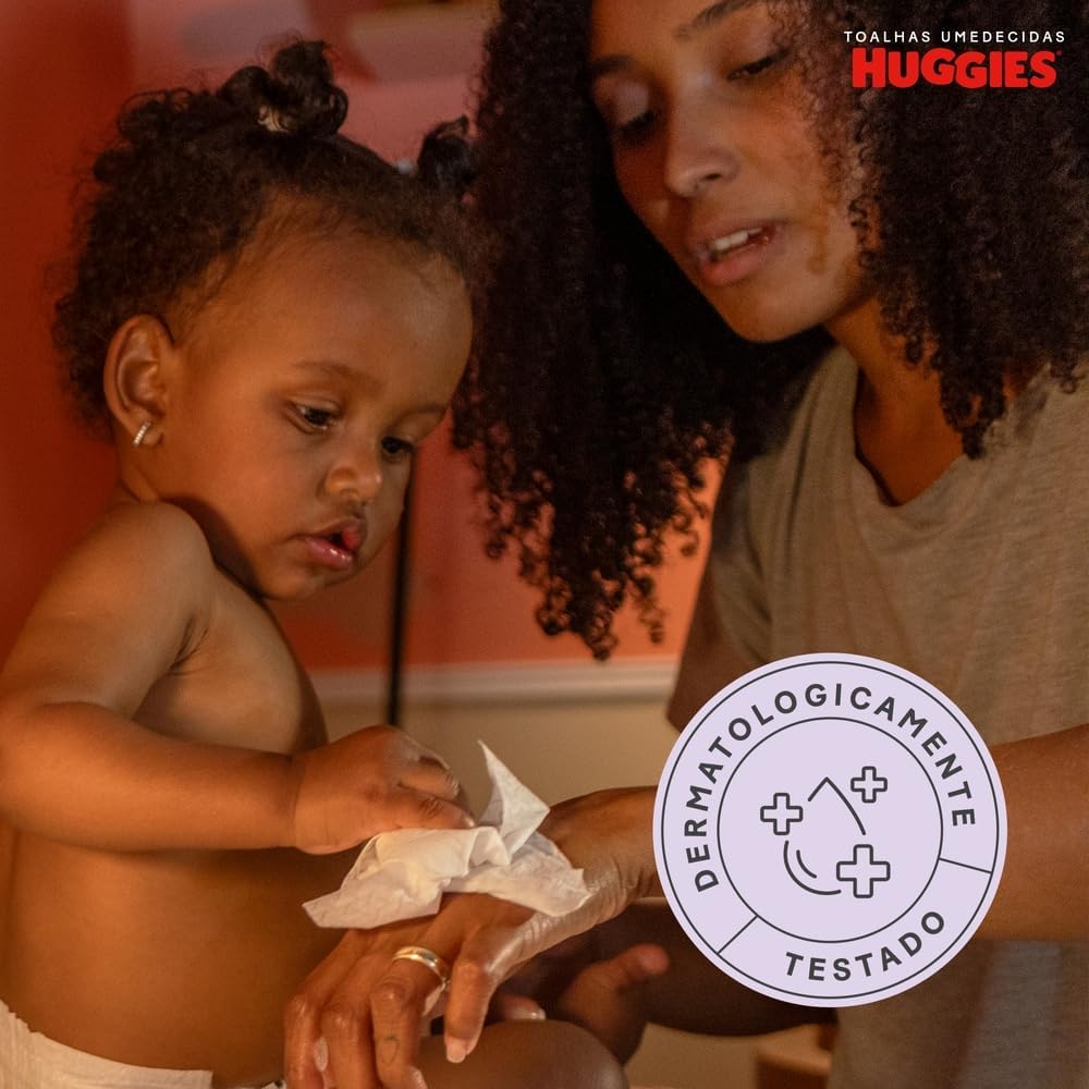 Lenços Umedecidos Huggies One & Done Leve 4 Pague 3 - 192 unidades, Huggies, Verde, pacote de 4