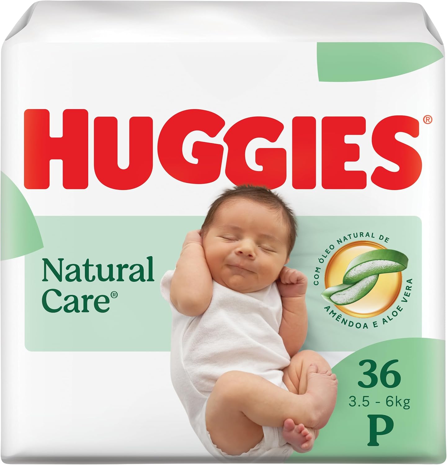 Huggies Fralda Descartável Premium Natural Care P - 36 Un