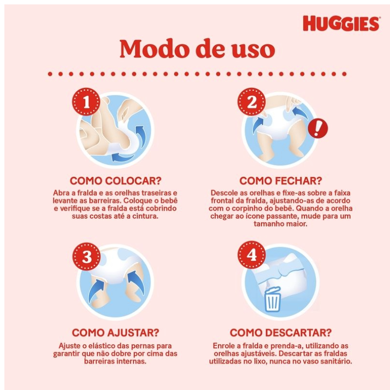 Fralda Huggies Supreme Care XXG 80 Unidades
